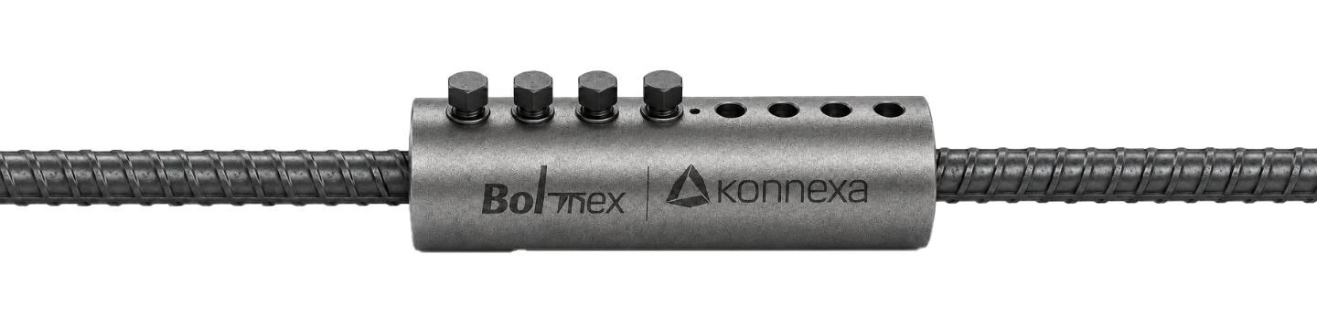 BoltNEX lock-shear bolted rebar coupler system