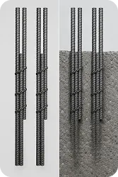 Traditional rebar lapping